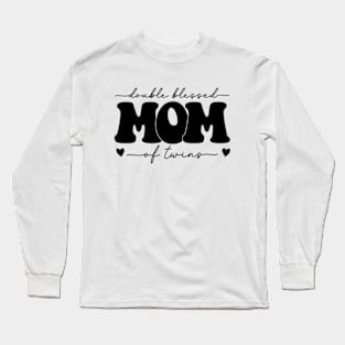 Double Blessed Mom Of Twins Long Sleeve T-Shirt